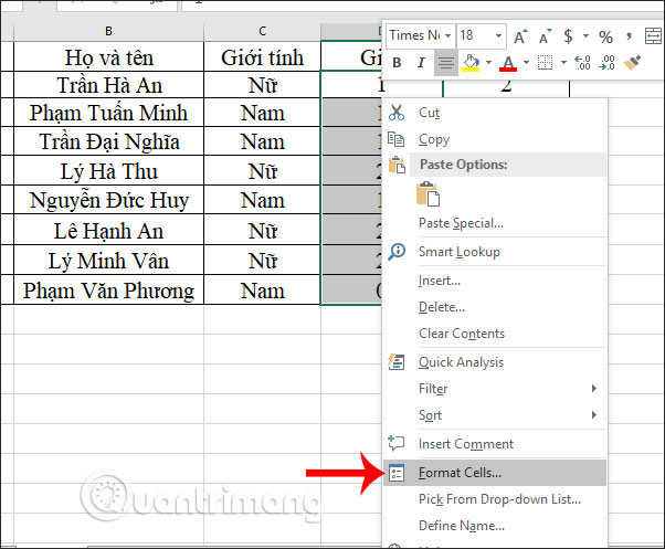 Cách thêm đơn vị vào ô trong Excel - Ảnh minh hoạ 2