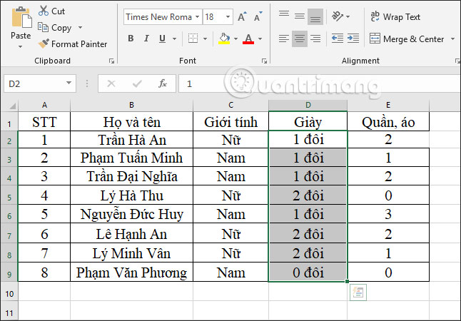 Cách thêm đơn vị vào ô trong Excel - Ảnh minh hoạ 5