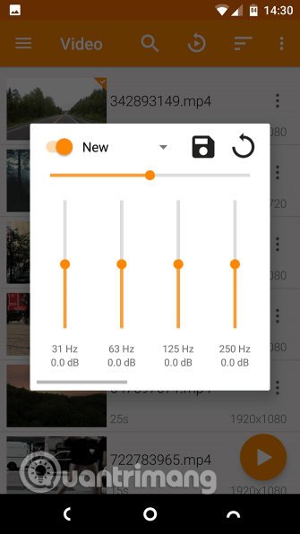 Tùy chọn tăng âm lượng của VLC