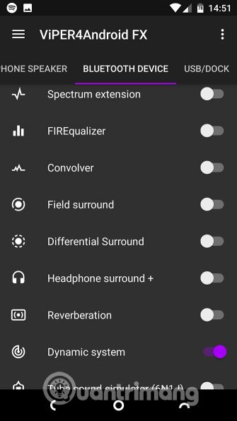 Tùy chọn âm thanh cho thiết bị Bluetooth