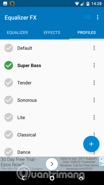 Bật Super Bass