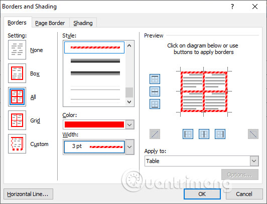 Cách Tạo Đường Viền Bảng Trong Word - Quantrimang.Com