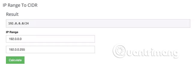 Công cụ IP Range to CIDR