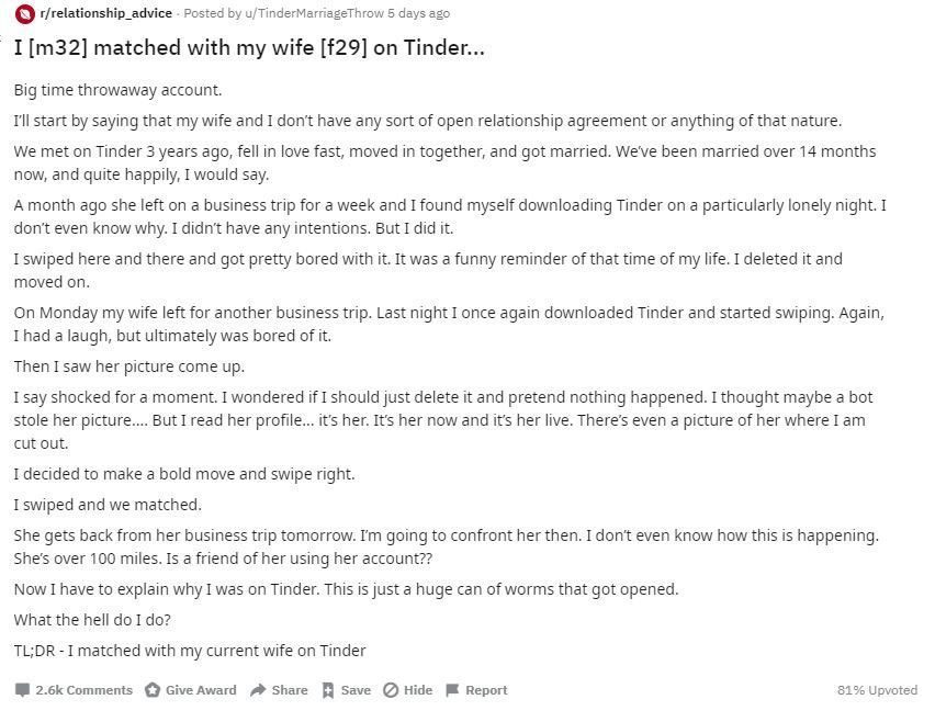 Tình huống khó xử của ông chồng