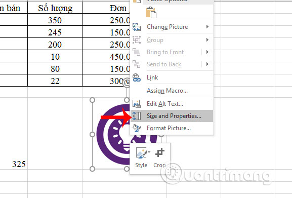 Cách cố định ảnh chèn trong Excel - Ảnh minh hoạ 2