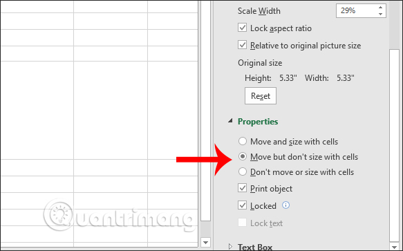 Cách cố định ảnh chèn trong Excel - Ảnh minh hoạ 4