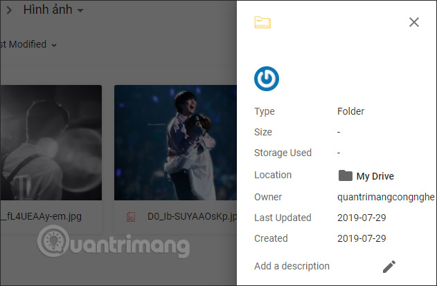 Giao diện thư mục