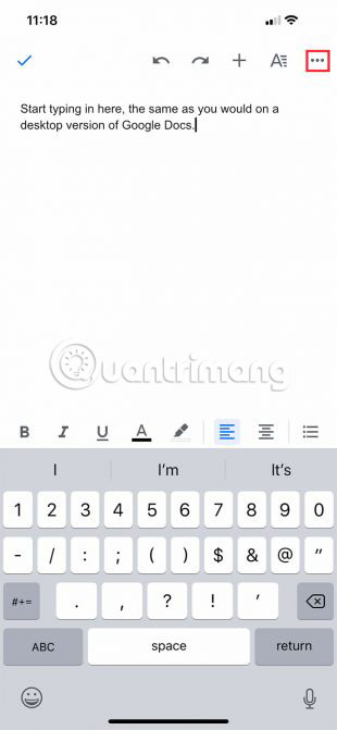Cách bắt đầu sử dụng Google Docs trên thiết bị di động - Ảnh minh hoạ 12