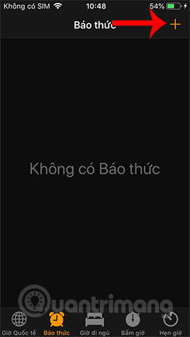 Tạo báo thức mới