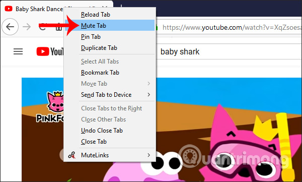 Turn off Firefox tab sound
