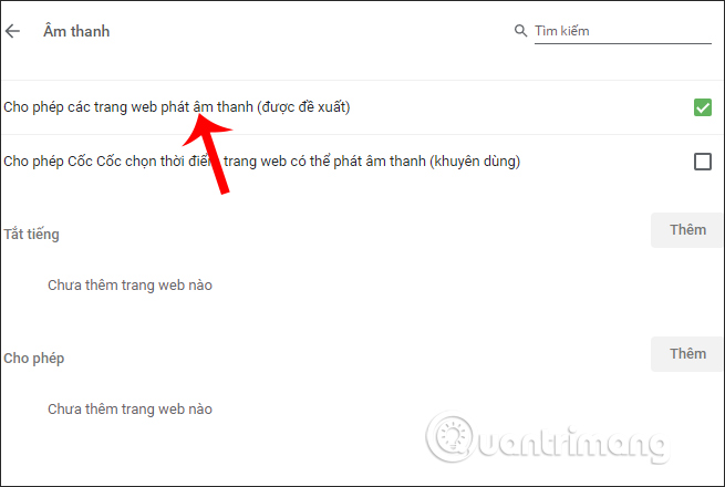 Tắt âm thanh hoàn toàn