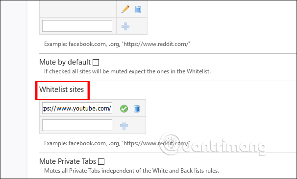 Phát âm ở một số web
