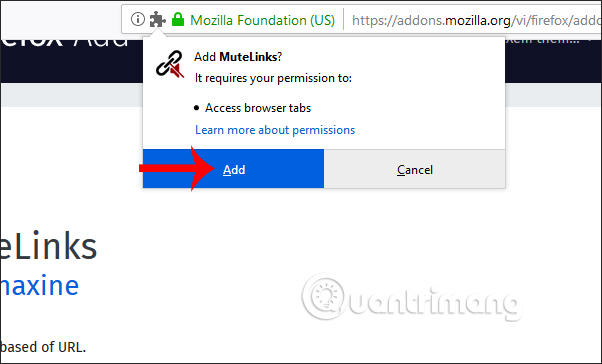 Cài tiện ích Firefox