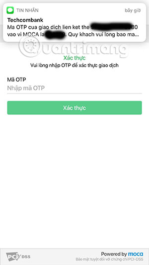 Nhập mã OTP