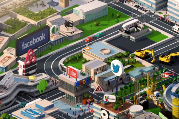 Logo công nghệ xuất hiện ở hầu hết các tòa nhà văn phòng lớn