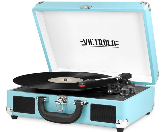 Đầu đĩa than Victrola Vintage Suitcase Turntable