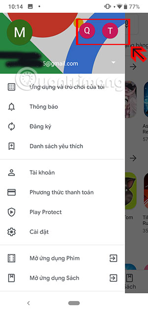 Đổi tài khoản CHPlay