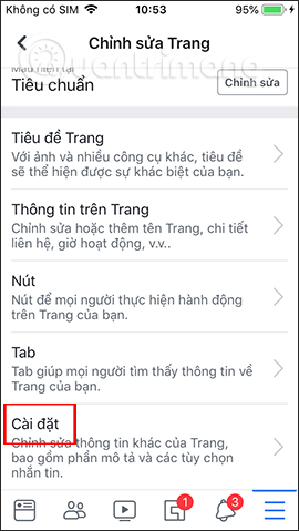 Chọn hủy xóa Fanpage điện thoại
