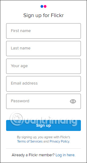 Nhập thông tin cá nhân