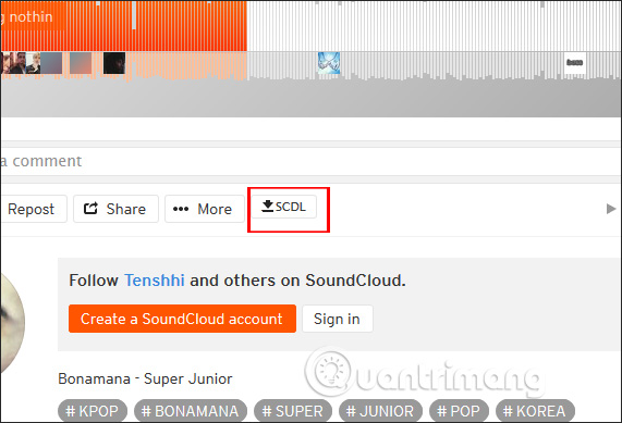 SCDL SoundCloud Downloader tải nhạc