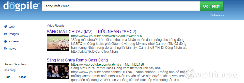 Tìm kiếm video