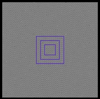 Do ảo giác quang học khiến bạn cảm thấy đường vẽ màu xanh trong hình hơi nghiêng và giống hình thoi mà thôi