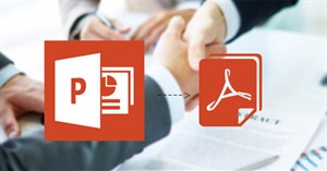 Cách chuyển file PPT sang PDF
