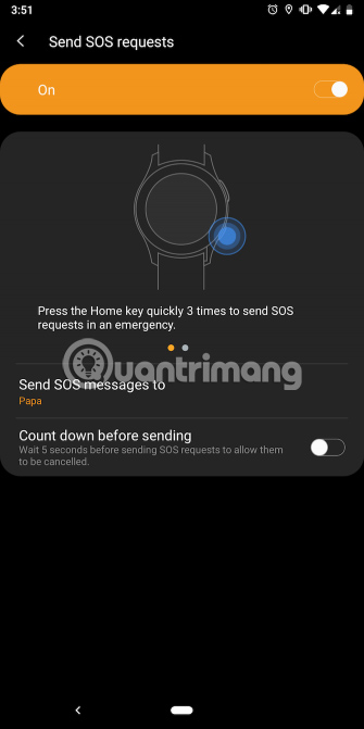 Điều hướng đến Send SOS Requests