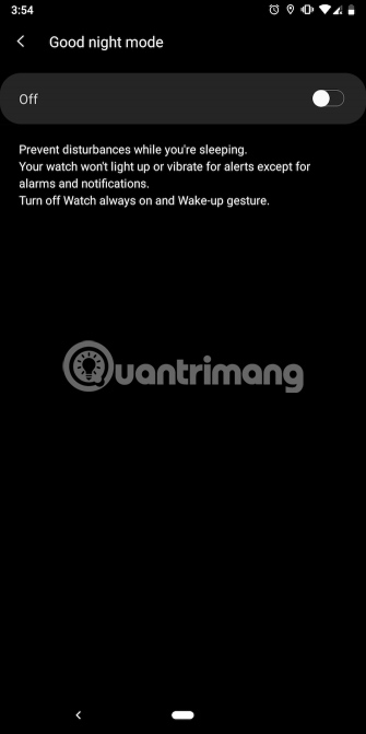 Hãy thử các chế độ Goodnight, Theater và Watch-Only