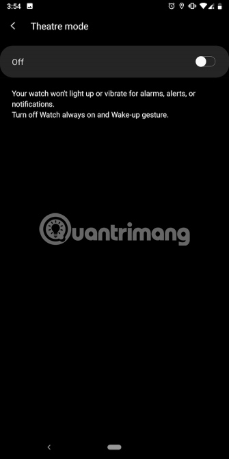 3 chế độ không làm phiền khác trên Galaxy smartwatch