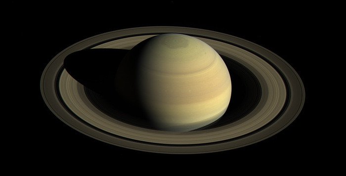 Sao Thổ là hành tinh ở vị trí thứ 6 tính từ Mặt Trời. (Ảnh: NASA).