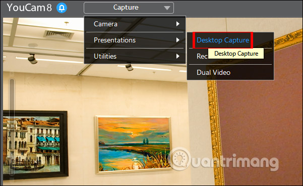 Chọn chế độ quay video màn hình