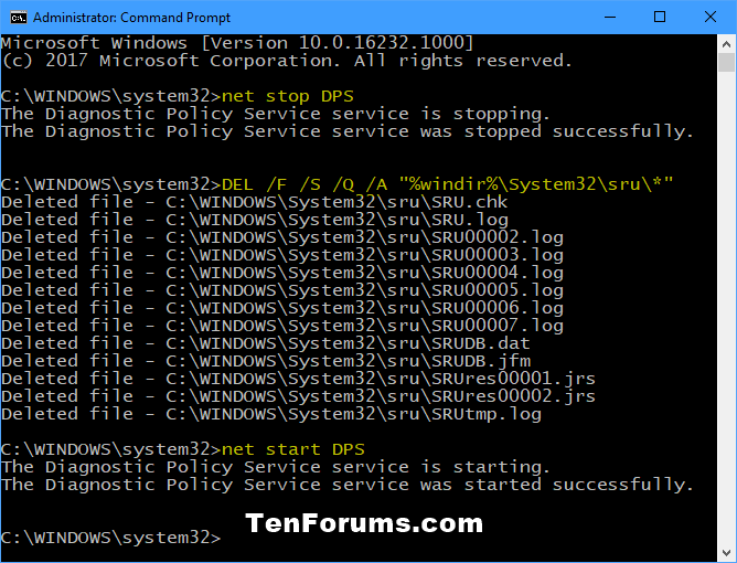 Reset sử dụng dữ liệu mạng bằng Command Prompt