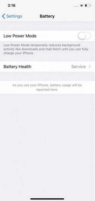 Thông báo xuất hiện khi thay pin không chính hãng 1