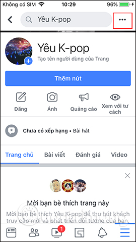 Chỉnh sửa Fanpage