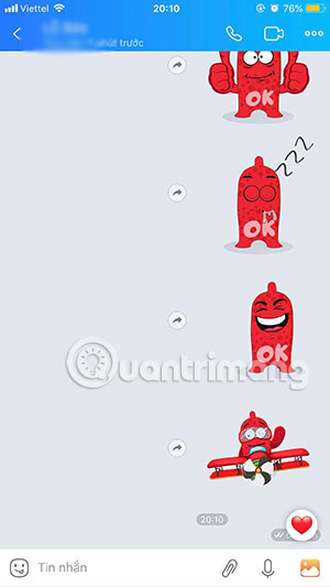 Gửi Sticker OK