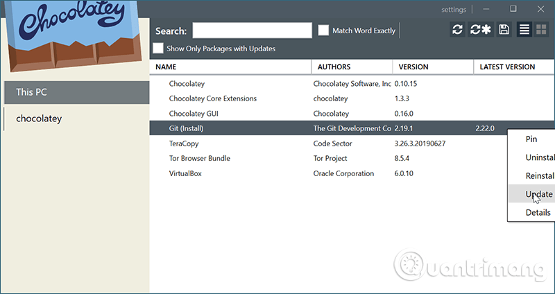 Cách sử dụng Chocolatey để cài đặt và cập nhật chương trình Windows