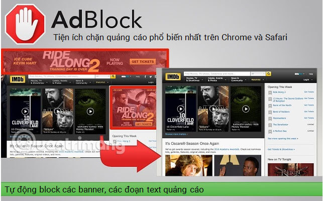 AdBlock - Tiện ích chặn quảng cáo phổ biến nhất trên Chrome và Safari