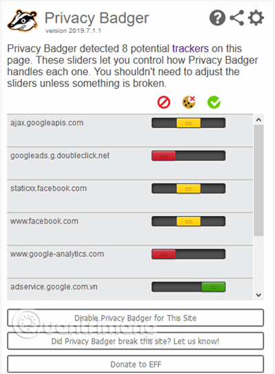 Privacy Badger (Chrome, Firefox, Opera)