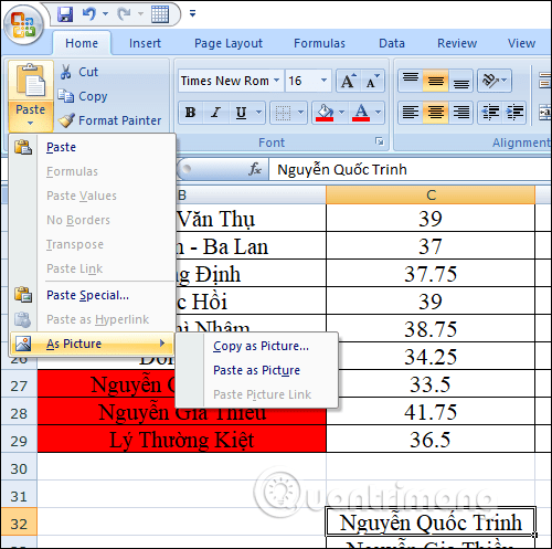 MS Excel 2007 - Bài 4: Thao tác với dữ liệu - Ảnh minh hoạ 11