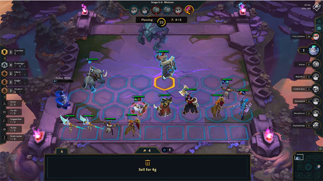 Sắp xếp tướng theo cách máy móc