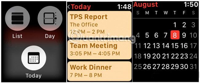 Nhấn vào liên kết “Today”