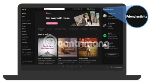 “Friend Activity” cho phép bạn tìm hiểu trong thời gian thực những gì bạn bè của bạn đang nghe