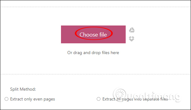 Upload files to CleverPDF