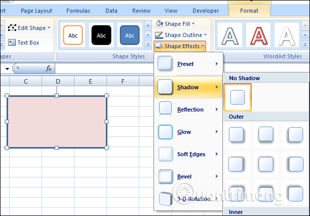 MS Excel 2007 - Bài 9: Chèn ảnh, đồ họa vào bảng tính - Ảnh minh hoạ 10