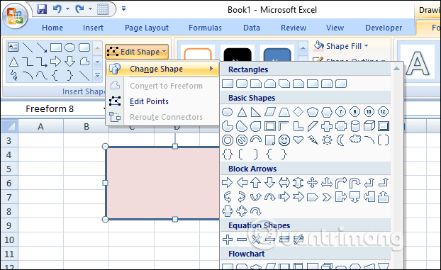 MS Excel 2007 - Bài 9: Chèn ảnh, đồ họa vào bảng tính - Ảnh minh hoạ 11