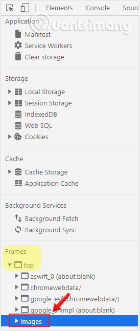 Tìm thư mục Frames\top\Images