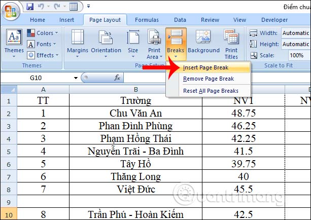MS Excel 2007 - Bài 13: Định dạng trang tính và in - Ảnh minh hoạ 6