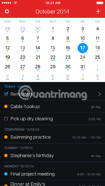 Fantastical 2 đã giữ danh hiệu là một trong những ứng dụng lịch của bên thứ ba tốt nhất trên iOS