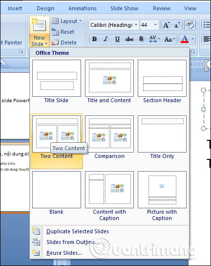 MS PowerPoint 200 7 - Bài 4: Làm việc với nội dung - Ảnh minh hoạ 7